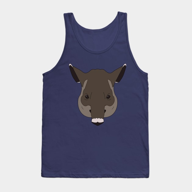 Tapir Tank Top by ProcyonidaeCreative